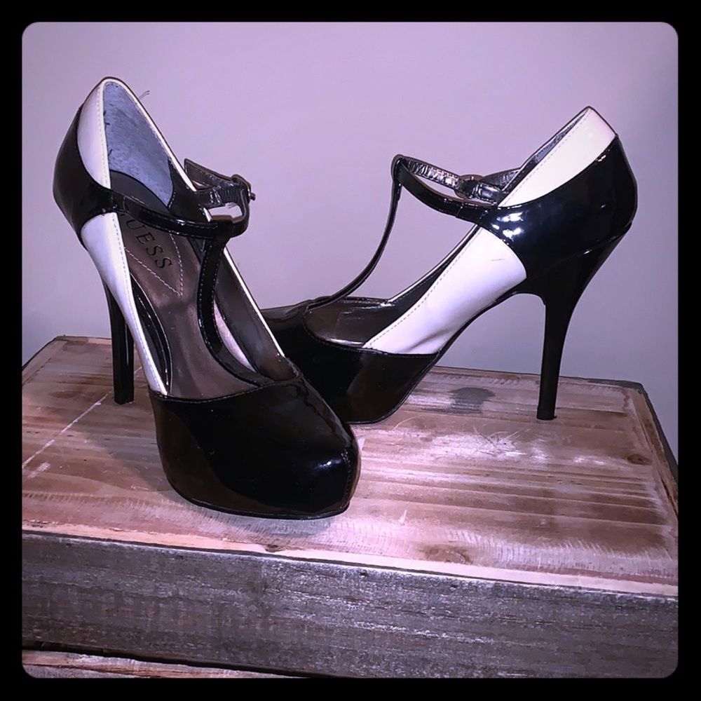 Guess T-Strap 4in Heels